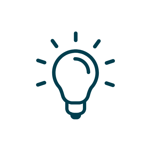 Glühbirne als Symbol für Idee oder Innovation.